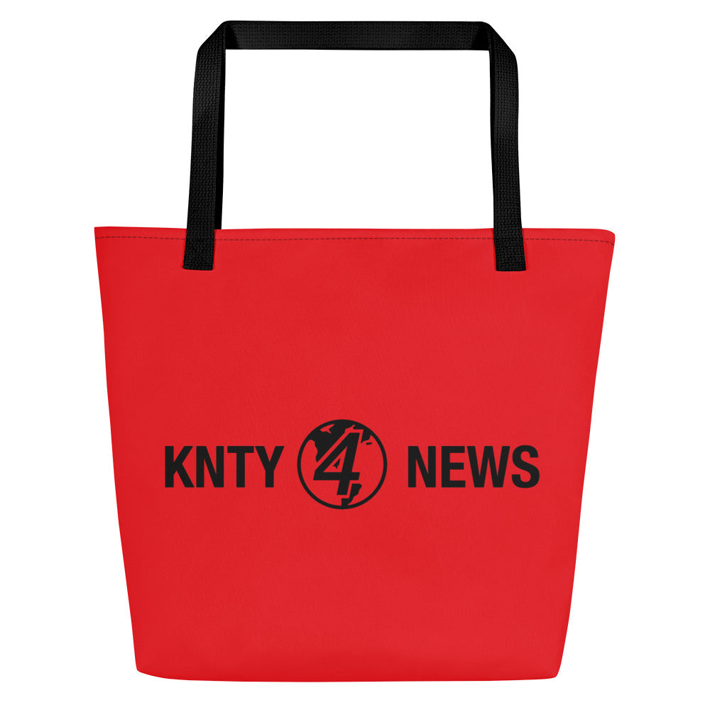 KNTY News All-Over Print Large Tote Bag – Chris Pow Design