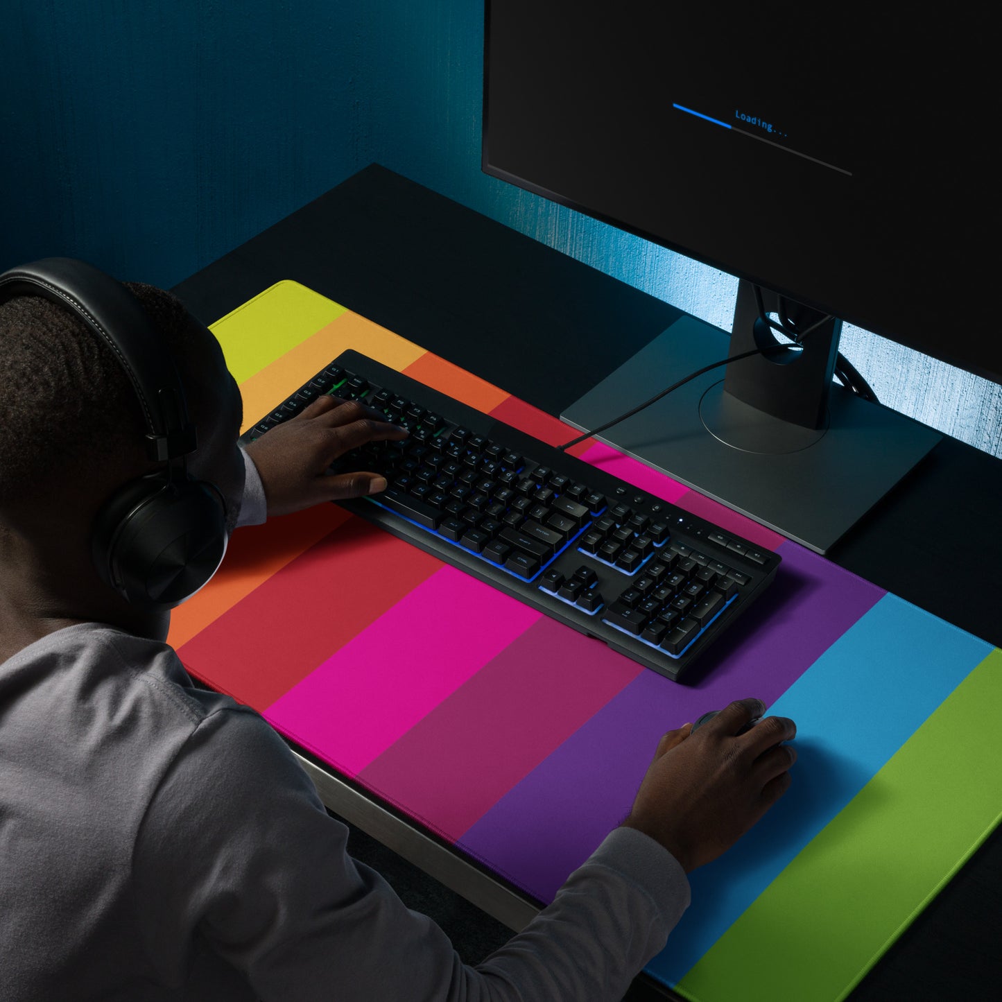 Rainbow Gaming mouse pad