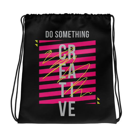 Do Something Drawstring bag