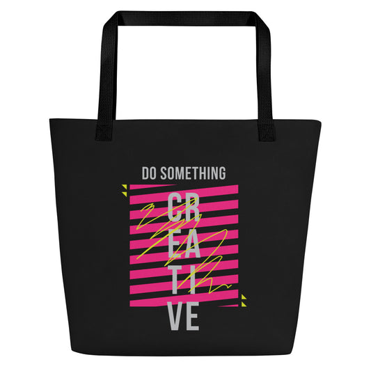 Do Something All-Over Print Large Tote Bag