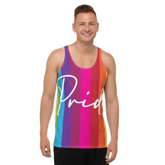 Pride Rainbow Bold Colors Unisex Tank Top