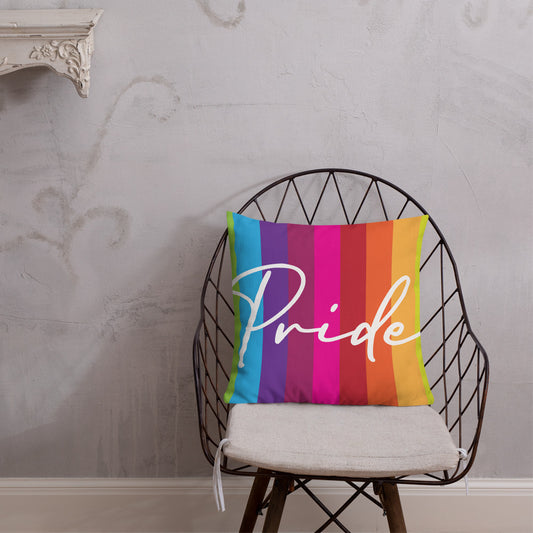 Pride Striped LGBT Premium Pillow