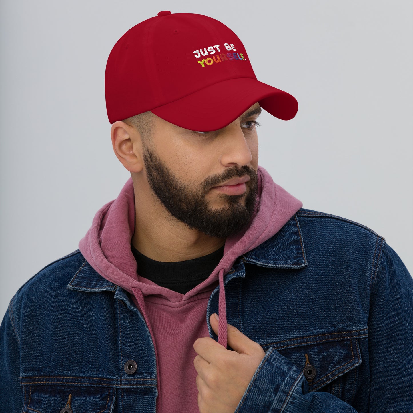 Be Yourself Pride Dad Hat