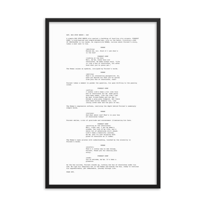 Forrest Gump - Script Scene Digital Download | Iconic 11" x 17" JPEG Image