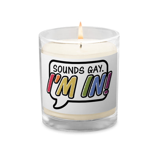 Sounds Gay Glass Soy Wax Candle