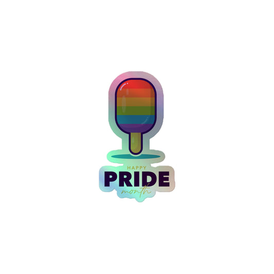 Pride Popsicle Holographic Stickers