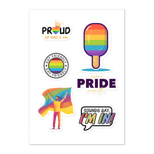 Pride Sticker Sheet FREE SHIPPING