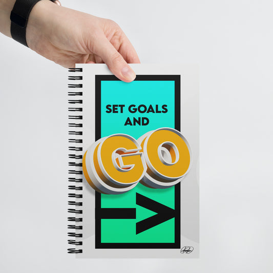 Set Goals and Go Spiral Notebook